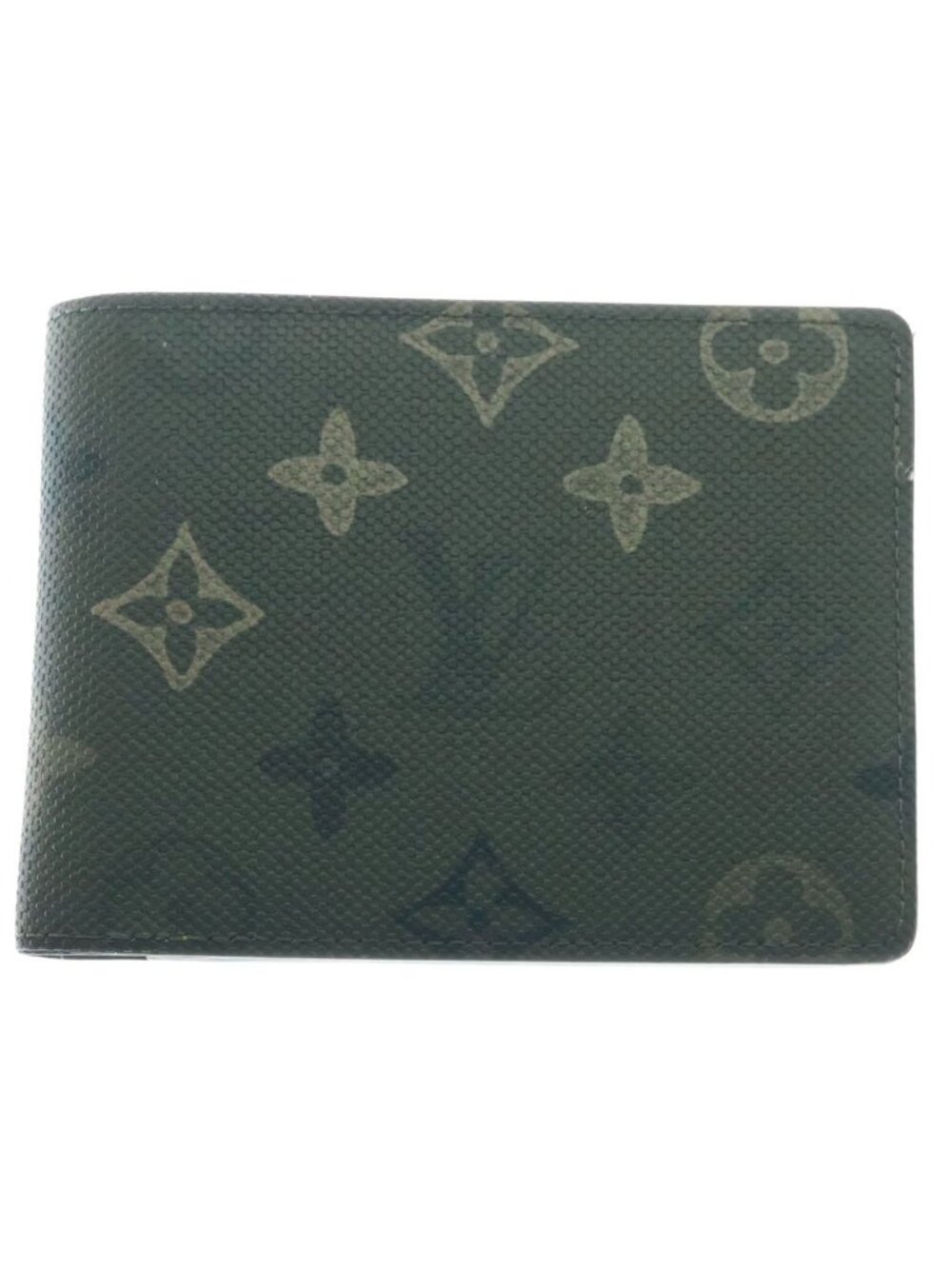 Louis Vuitton Monogram Portofois Multiple Bifold Leather Wallet Green